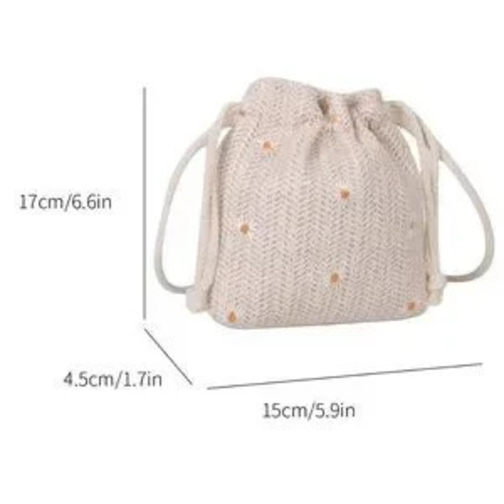 Unique Cream Drawstring Women mini Bag